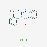 3-(2-hydroxyphenyl)-2-methylquinazolin-4(3H)-one hydrochloride (1:1)