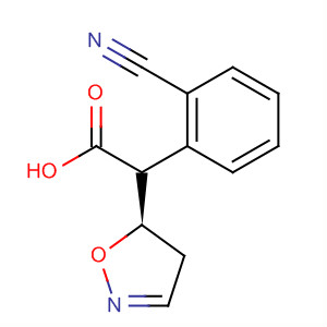 5-Isoxazoleacetic acid, 3-(4-cyanophenyl)-4,5-dihydro-, (5R)-