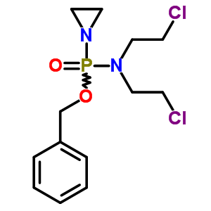 PHOSPHONAMIDIC ACID P-1-AZIRIDINYL-N,N-BIS(2-CHLOROETHYL)-,BENZYL ESTER