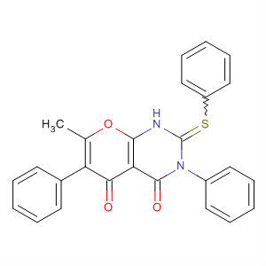 2H-Pyrano[2,3-d]pyrimidine-4,5(1H,3H)-dione,7-methyl-1,3,6-triphenyl-2-thioxo-