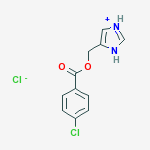 5-{[(4-chlorobenzoyl)oxy]methyl}-1H-imidazol-3-ium chloride