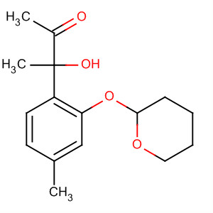 2-Butanone,3-hydroxy-3-[4-methyl-2-[(tetrahydro-2H-pyran-2-yl)oxy]phenyl]-