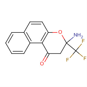 1H-Naphtho[2,1-b]pyran-1-one, 3-amino-2,3-dihydro-3-(trifluoromethyl)-