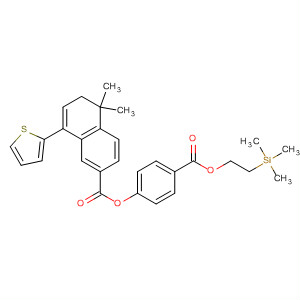 2-Naphthalenecarboxylic acid, 5,6-dihydro-5,5-dimethyl-8-(2-thienyl)-,4-[[2-(trimethylsilyl)ethoxy]carbonyl]phenyl ester