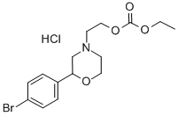 Carbonic acid, 2-(2-(4-bromophenyl)-4-morpholinyl)ethyl ethyl ester, h ydrochloride