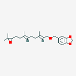 5-({[(2E,6E)-9-(3,3-dimethyloxiran-2-yl)-3,7-dimethylnona-2,6-dien-1-yl]oxy}methyl)-1,3-benzodioxole