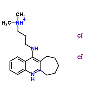 11-((3-(DIMETHYLAMINO)PROPYL)AMINO)-7,8,9,10-TETRAHYDRO-6H-CYCLOHEPTA[B]QUINOLINE 2HCL