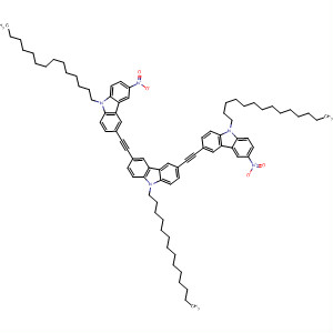 9H-Carbazole,3,6-bis[(6-nitro-9-tetradecyl-9H-carbazol-3-yl)ethynyl]-9-tetradecyl-