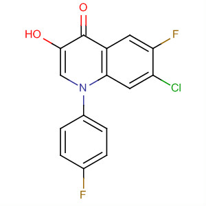 4(1H)-Quinolinone, 7-chloro-6-fluoro-1-(4-fluorophenyl)-3-hydroxy-
