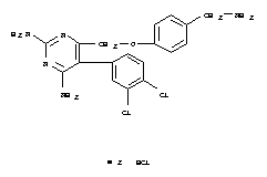 6-{[4-(aminomethyl)phenoxy]methyl}-5-(3,4-dichlorophenyl)pyrimidine-2,4-diamine