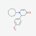 4(1H)-Pyridinone, 1-cycloheptyl-2,3-dihydro-2-(4-hydroxyphenyl)-