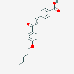 Benzoic acid, 4-[3-[4-(hexyloxy)phenyl]-3-oxo-1-propenyl]-