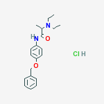 N-(P-BENZYLOXYPHENYL)-A-DIETHYLAMINOPROPIONAMIDE HCL