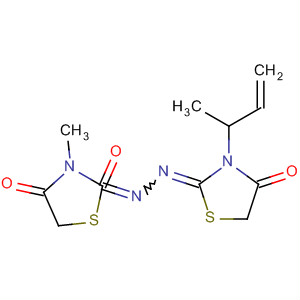 2,4-Thiazolidinedione, 3-methyl-,2-[[3-(1-methyl-2-propenyl)-4-oxo-2-thiazolidinylidene]hydrazone]