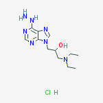 1-(diethylamino)-3-(6-hydrazinyl-9H-purin-9-yl)propan-2-ol