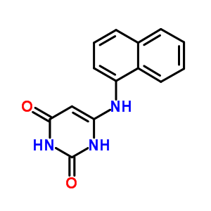 2,4-pyrimidinediol, 6-(1-naphthalenylamino)-