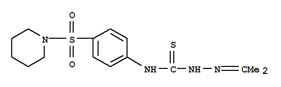 propan-2-one N-[4-(piperidin-1-ylsulfonyl)phenyl]thiosemicarbazone