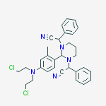 2-[2-[4-[bis(2-chloroethyl)amino]-2-methylphenyl]-3-[cyano(phenyl)methyl]-1,3-diazinan-1-yl]-2-phenylacetonitrile
