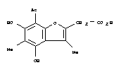 7-Acetyl-4,6-dihydroxy-3,5-dimethyl-2-benzofuranacetic acid