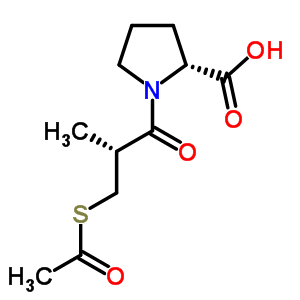 1-[(2R)-3-(acetylsulfanyl)-2-methylpropanoyl]-D-proline