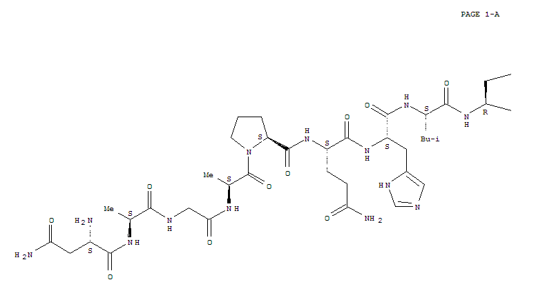 L-Lysine,L-asparaginyl-L-alanylglycyl-L-alanyl-L-prolyl-L-glutaminyl-L-histidyl-L-leucyl-L-cysteinylglycyl-L-seryl-L-histidyl-L-leucyl-L-valyl-L-a-aspartyl-L-alanyl-L-leucyl-L-tyrosyl-L-leucyl-L-valyl-L-cysteinylglycyl-L-prolyl-L-serylglycyl-L-phenylalany