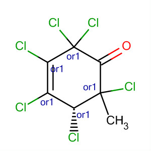 3-Cyclohexen-1-one, 2,2,3,4,5,6-hexachloro-6-methyl-, cis-