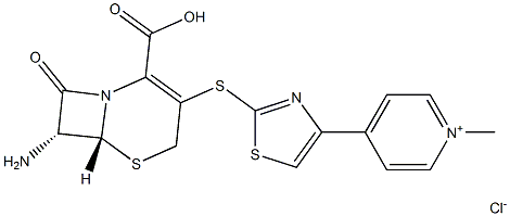 4-[2-[[(6R,7R)-7-Amino-2-carboxy-8-oxo-5-thia-1-azabicyclo[4.2.0]oct-2-en-3-yl]thio]-4-thiazolyl]-1-methyl-pyridinium chloride