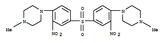 1,1'-[sulfonylbis(2-nitrobenzene-4,1-diyl)]bis(4-methylpiperazine)