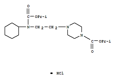 1-Piperazinecarboxylic acid, 4-(2-(carboxycyclohexylamino)ethyl)-, diisopropyl ester, hydrochloride