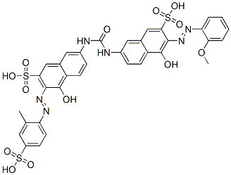 7-[[[[6-[(o-anisyl)azo]-5-hydroxy-7-sulpho-2-naphthyl]amino]carbonyl]amino]-4-hydroxy-3-[(2-methyl-4-sulphophenyl)azo]naphthalene-2-sulphonic acid