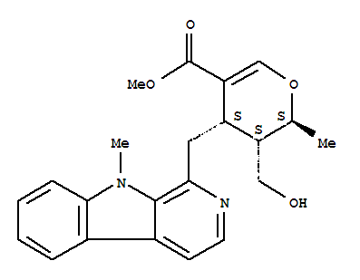 (2S)-3α-Hydroxymethyl-3,4-dihydro-2β-methyl-4α-[(9-methyl-9H-pyrido[3,4-b]indol-1-yl)methyl]-2H-pyran-5-carboxylic acid methyl ester