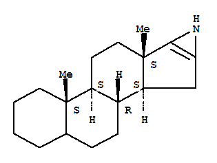 Naphth[2',1':4,5]indeno[1,2-b]azirine,1'H-androst-16-eno[16,17-b]azirine deriv.