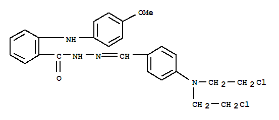 N'-{4-[bis(2-chloroethyl)amino]benzylidene}-2-[(4-methoxyphenyl)amino]benzohydrazide