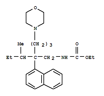 ethyl {3-methyl-2-[3-(morpholin-4-yl)propyl]-2-(naphthalen-1-yl)pentyl}carbamate