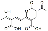 3-Acetyl-6-(3-carboxy-4-hydroxy-1,3-pentadienyl)-2-oxo-2H-pyran-5-carboxylic acid