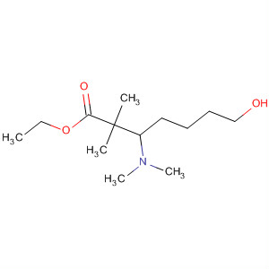 Heptanoic acid, 3-(dimethylamino)-7-hydroxy-2,2-dimethyl-, ethyl ester