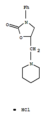 3-phenyl-5-(piperidin-1-ylmethyl)-1,3-oxazolidin-2-one hydrochloride (1:1)