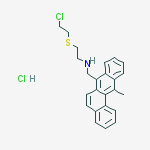 2-(2-chloroethylsulfanyl)-n-[(12-methylbenzo[a]anthracen-7-yl)methyl]ethanamine;hydrochloride
