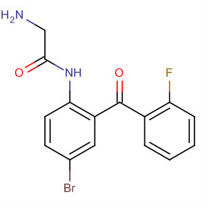 Acetamide, 2-amino-N-[4-bromo-2-(2-fluorobenzoyl)phenyl]-