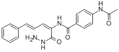 2-(p-Acetamidobenzamido)-5-phenyl-2,4-pentadienoic acid hydrazide