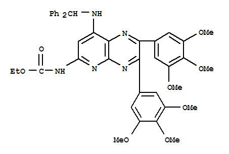 ethyl {8-[(diphenylmethyl)amino]-2,3-bis(3,4,5-trimethoxyphenyl)pyrido[2,3-b]pyrazin-6-yl}carbamate