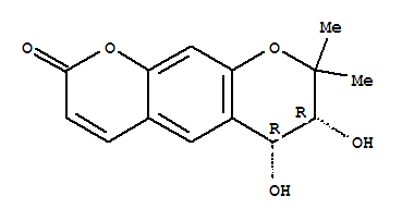 2H,6H-Benzo[1,2-b:5,4-b']dipyran-2-one,7,8-dihydro-6,7-dihydroxy-8,8-dimethyl-, (6R,7R)-