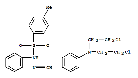 N-(2-{[(E)-{4-[bis(2-chloroethyl)amino]phenyl}methylidene]amino}phenyl)-4-methylbenzenesulfonamide