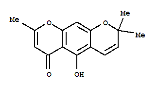 5-Hydroxy-2,2,8-trimethyl-2H,6H-benzo[1,2-b:5,4-b]dipyran-6-one