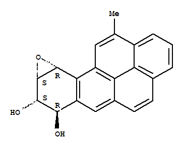 Benzo[10,11]chryseno[3,4-b]oxirene-7,8-diol,7,8,8a,9a-tetrahydro-11-methyl-, (7R,8S,8aS,9aR)-rel- (9CI)