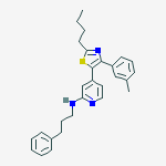 2-Pyridinamine,4-[2-butyl-4-(3-methylphenyl)-5-thiazolyl]-N-(3-phenylpropyl)-