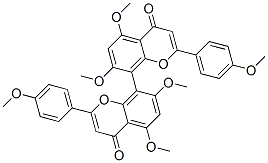 (+)-5,5,7,7-Tetramethoxy-2,2-bis(4-methoxyphenyl)-[8,8-bi(4H-1-benzopyran)]-4,4-dione