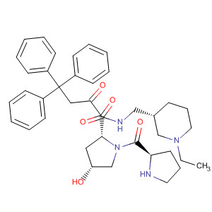 D-Prolinamide,(4R)-4-hydroxy-1-(1-oxo-3,3,3-triphenylpropyl)-L-prolyl-N-[[(3S)-1-ethyl-3-piperidinyl]methyl]-