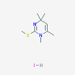 1,4,4,6-tetramethyl-2-(methylsulfanyl)-1,4-dihydropyrimidine hydroiodide (1:1)