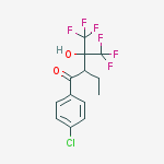 1-(4-CHLOROPHENYL)-2-ETHYL-4,4,4-TRIFLUORO-3-HYDROXY-3-(TRIFLUOROMETHYL)BUTAN-1-ONE